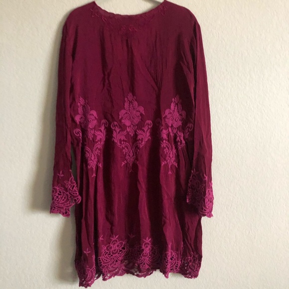 Johnny Was Long Sleeve Embroidered Dress - Picture 3 of 6